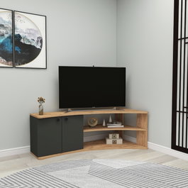 Hanah Home Soporte de TV Termera - Pino Atlántico, Antracita